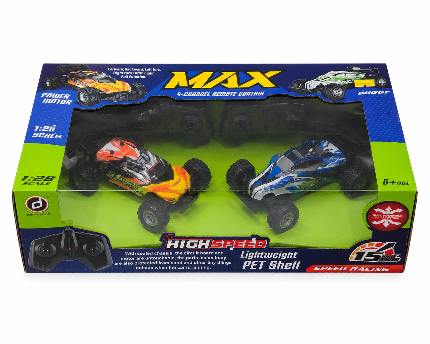 ماشین کنترلی شارژی دو نفره برند Dikai Toys